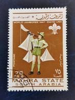 État de Mahra, Arabie du Sud 1967 - Jamboree mondial - Idaho, Timbres & Monnaies, Timbres | Asie, Moyen-Orient, Affranchi, Enlèvement ou Envoi