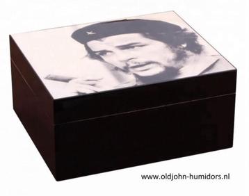 H35 HUMIDOR CHE GUEVARA - BLACK/WHITE - 50/60 SIGAREN beschikbaar voor biedingen