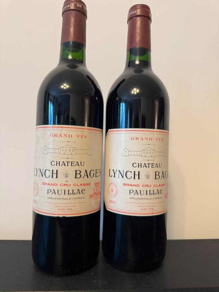 Chateau Lynch Bages 1993, Collections, Vins, Comme neuf, Enlèvement ou Envoi