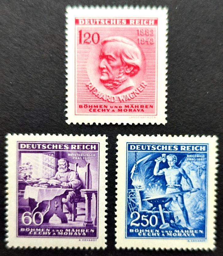Dt.Reich: 130ste verjaardag Richard Wagner 1943 POSTFRIS, Postzegels en Munten, Postzegels | Europa | Duitsland, Postfris, Overige periodes