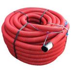 Wachtbuis rood 5 cm doorsnee - 25 m, Doe-het-zelf en Bouw, Ophalen, 6 meter of meer, Overige typen, PVC