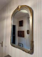 Grote vintage wandspiegel met goudkleurige lijst, Ophalen, Zo goed als nieuw