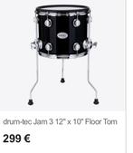 2 floortoms drumtec jam 3, (12”x 10”), Muziek en Instrumenten, Drumstellen en Slagwerk, Ophalen, Zo goed als nieuw, Elektronisch