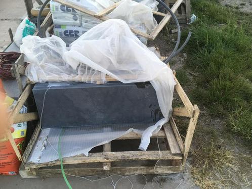 Muurafdekstenen in blauwe steen 15 tot 50 cm breed, Doe-het-zelf en Bouw, Metselstenen, Nieuw, Natuurstenen, Ophalen