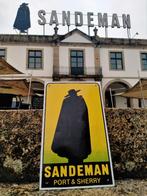 Emaille Reclamebord SANDEMAN Port Sherry Portugees Vintage, Verzamelen, Merken en Reclamevoorwerpen, Verzenden, Gebruikt, Reclamebord