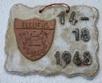 Stenen faience bord, 14-18, Fleurus, FNI-FNC, uitgave 1968, Ophalen of Verzenden, Landmacht, Kunstobject