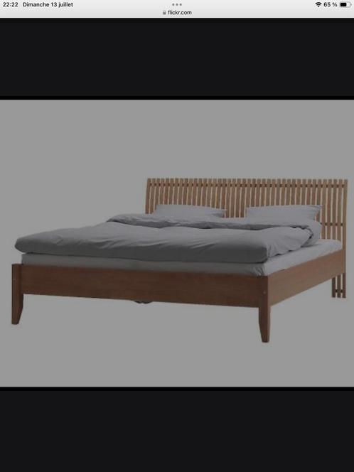 Superbe lit vintage IKEA EKEBERG année 2000 avec sommiers, Huis en Inrichting, Slaapkamer | Bedden, Gebruikt, Tweepersoons, 160 cm