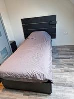 ikea 1 persoons bed Malm, Huis en Inrichting, Ophalen, Gebruikt, Zwart