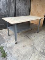 aluminium werktafel op wielen, Ophalen