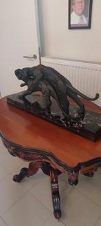 Prachtige bronzen compositie get.MELANI SALVATORE zeer groot, Antiek en Kunst, Ophalen of Verzenden