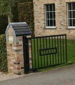 Metalen tuinpoort zwart gelakt, Ophalen, Gebruikt, IJzer, Dubbelstaafmat hekwerk