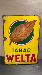 Emaille bord Welta., Ophalen, Gebruikt, Reclamebord
