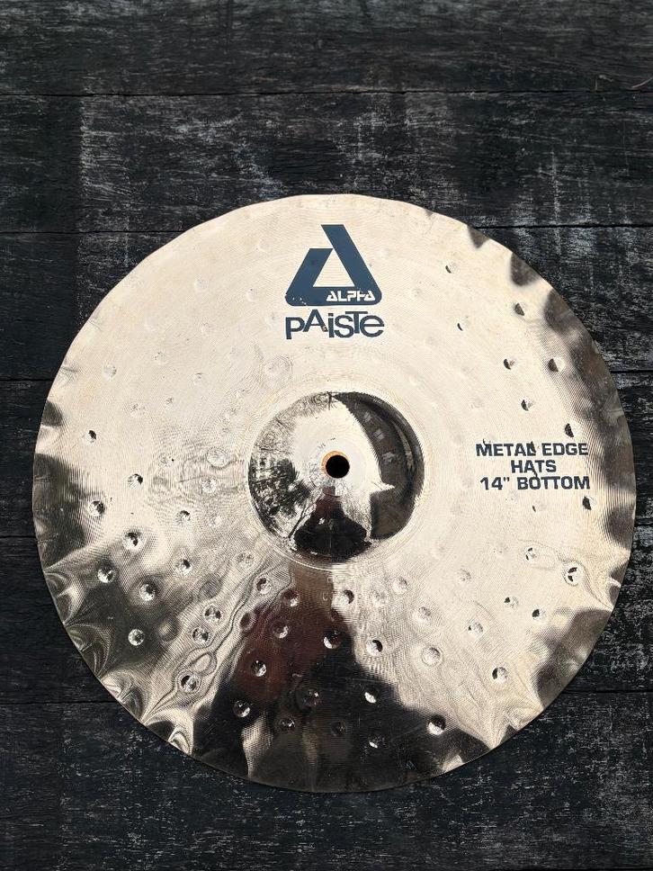 Paiste Alpha hi-hat 14" METAL EDGE HATS, Muziek en Instrumenten, Drumstellen en Slagwerk, Gebruikt, Overige merken, Ophalen