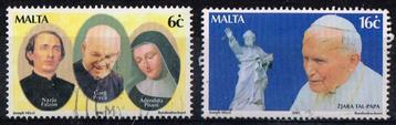 Postzegels uit Malta - K 4493 - bezoek paus beschikbaar voor biedingen