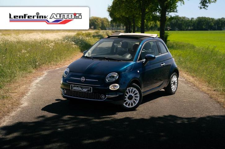 Fiat 500C 0.9 TwinAir Turbo Lounge Sport Lite Navi Cruise Mi, Auto's, Fiat, Bedrijf, ABS, Airbags, Airconditioning, Alarm, Bluetooth
