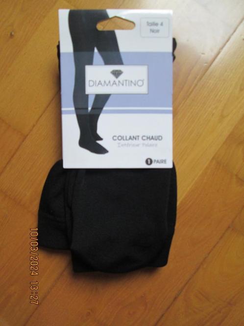 Collants chauds (1 paire) « Diamantino » - Taille 4 - Noir, Kleding | Dames, Leggings, Maillots en Panty's, Nieuw, Panty, Maat 40/42 (M)