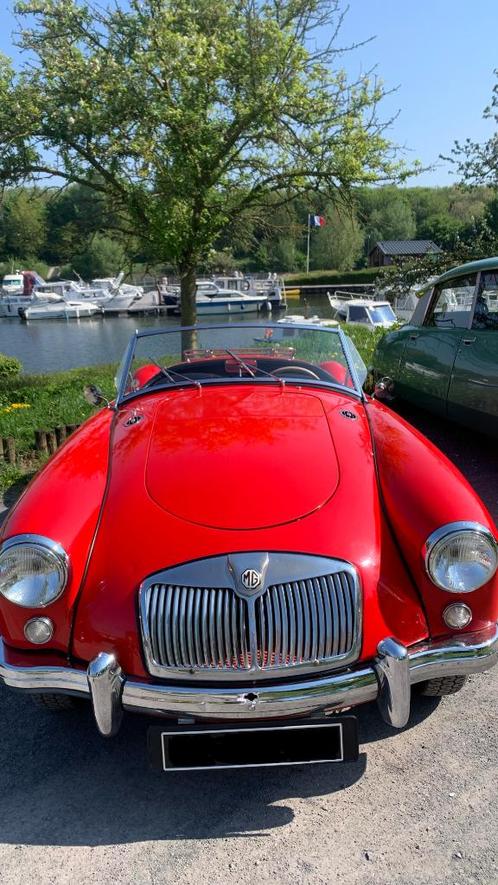MGA 1600 DE 1960, Auto's, MG, Particulier, A, Benzine, Euro 3, Cabriolet, 2 deurs, Handgeschakeld, Rood, Zwart, Kunstmatig leder