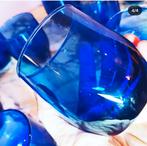 Blauwe vintage glazen, Ophalen of Verzenden