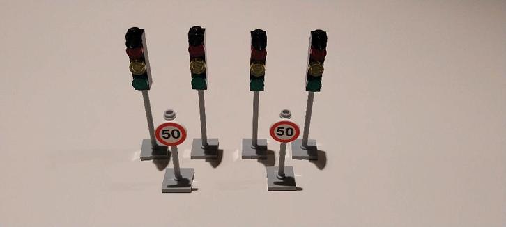 Lego city: 4 verkeerslichten en 2 verkeersborden, Enfants & Bébés, Jouets | Duplo & Lego, Neuf, Lego, Ensemble complet, Enlèvement ou Envoi