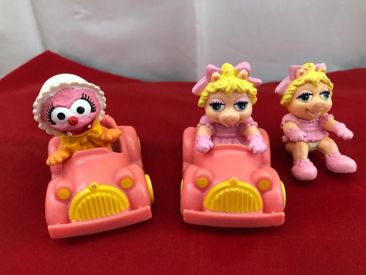 Muppets Miss Piggy en Animal in autootjes set Muppetshow, Verzamelen, Poppetjes en Figuurtjes, Zo goed als nieuw, Ophalen of Verzenden