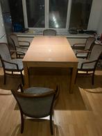 Eet tafel van hout en 6 stoelen gratis, Enlèvement, Utilisé