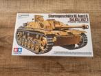 Tamiya Sturmgeschütz III Ausf.G Sd.Kfz.142/1 1/35, Hobby en Vrije tijd, Tank, 1:32 tot 1:50, Ophalen of Verzenden, Zo goed als nieuw