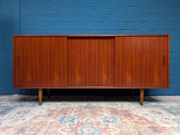 Vintage lowboard, Deens, jaren 60 beschikbaar voor biedingen