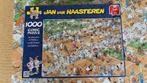 puzzel Jan Van Haasteren - De Tennisbaan - 1000 st, Hobby en Vrije tijd, Ophalen of Verzenden, 500 t/m 1500 stukjes, Zo goed als nieuw