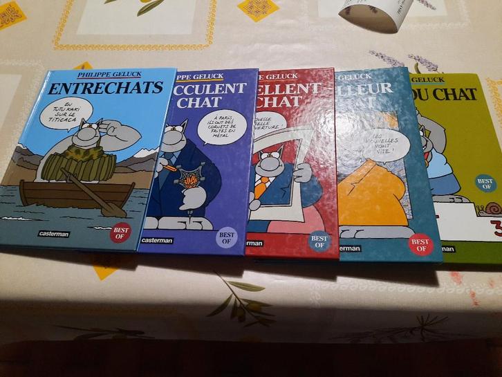 5 livres "best of" le chat de Philippe Geluck 2007 (17/22CM), Livres, BD, Utilisé, Plusieurs BD, Enlèvement ou Envoi