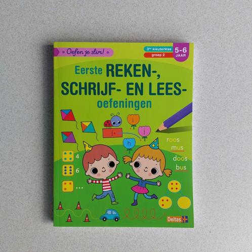Deltas Eerste reken-, schrijf- en lees-oefeningen (5-6 jaar), Boeken, Kinderboeken | Kleuters, Nieuw, Non-fictie, 5 of 6 jaar