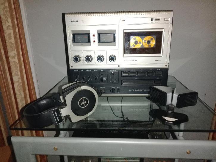 Philips N2521 met opties, Audio, Tv en Foto, Cassettedecks, Enkel, Philips, Tape counter, Ophalen