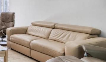 2,5 zit met 2 elektrische relaxen (eendelig) - ALS NIEUW!! beschikbaar voor biedingen