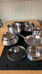 Demeyere kookpotten, Huis en Inrichting, Keuken | Potten en Pannen, Ophalen, Inox, Gebruikt, Keramische plaat