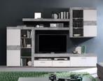 GOED+KOOPJE! Wandmeubel-set/ TV-meubel MENNO 300x201x41 cm!, Huis en Inrichting, Kasten |Televisiemeubels, 200 cm of meer, Glas