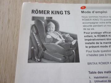 Autostoeltje merk ROMER King TS  beschikbaar voor biedingen