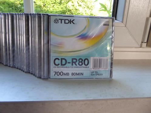 16 TDK  compact disc recordable   R 80, Computers en Software, Beschrijfbare discs, Nieuw, Ophalen of Verzenden
