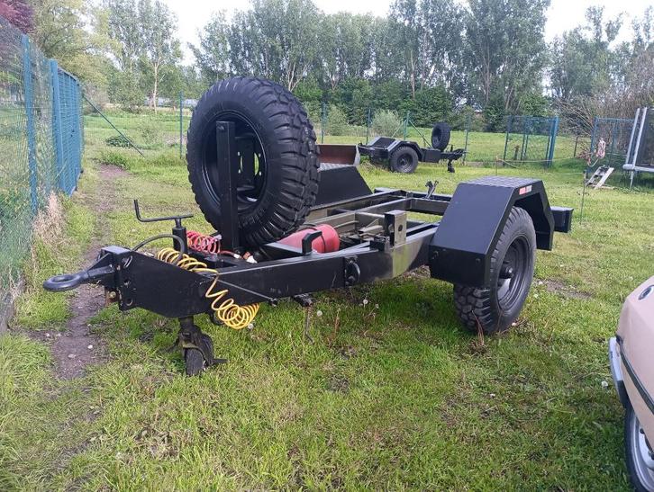 Militaire aanhangwagen Frans leger. Generator wagen. nato., Auto diversen, Aanhangers en Bagagewagens, Gebruikt, Ophalen