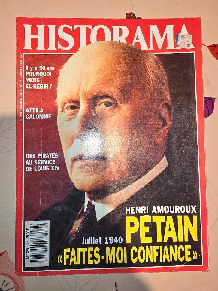 LOT de 8 magazines HISTORAMA - HISTOIRE MAGAZINE., Livres, Guerre & Militaire, Enlèvement ou Envoi