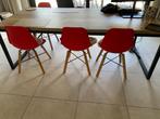 EETKAMERSTOELEN ALS NIEUW, Huis en Inrichting, Stoelen, MODERN, Zo goed als nieuw, Vier, Rood