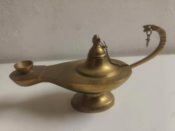 Lampe à huile en cuivre Oriental (Alli Baba)
