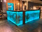 Verlichte Bar/ toog houtconstructie afgewerkt, Huis en Inrichting, Barren, Ophalen