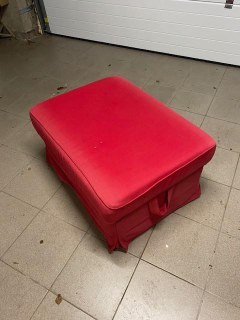 mobilier - pouf en tissus avec rangement, Huis en Inrichting, Woonaccessoires | Overige, Ophalen