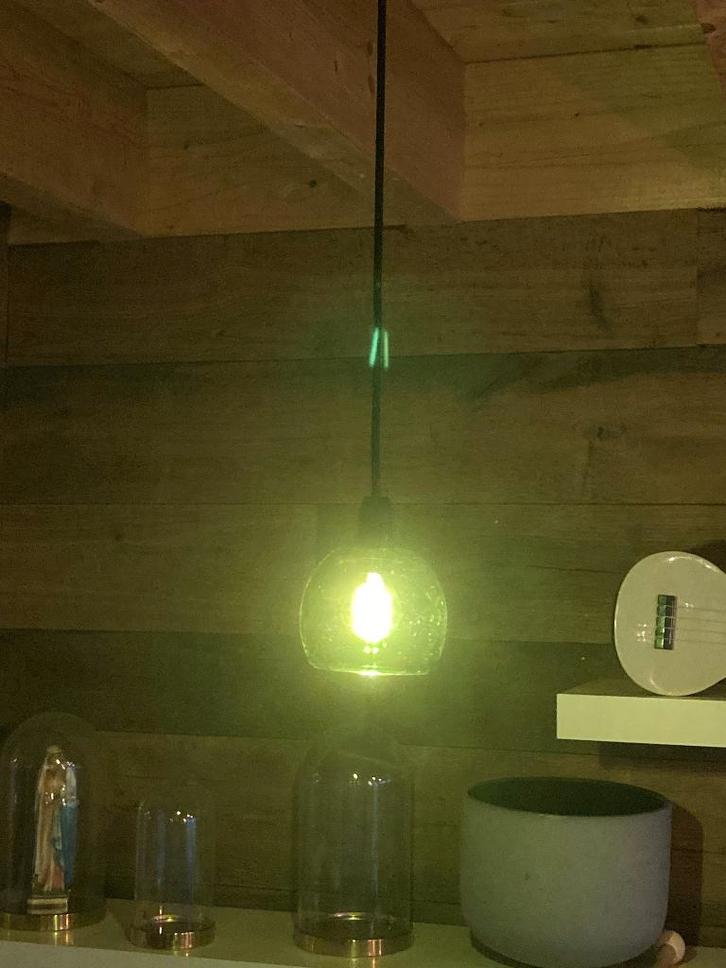 Bobèche/abat-jour, Huis en Inrichting, Lampen | Lampenkappen, Nieuw, Minder dan 25 cm, Rond, Groen, Ophalen