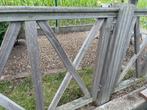 Mooi hardhouten omheining v 16m lang 1m hoog., Ophalen