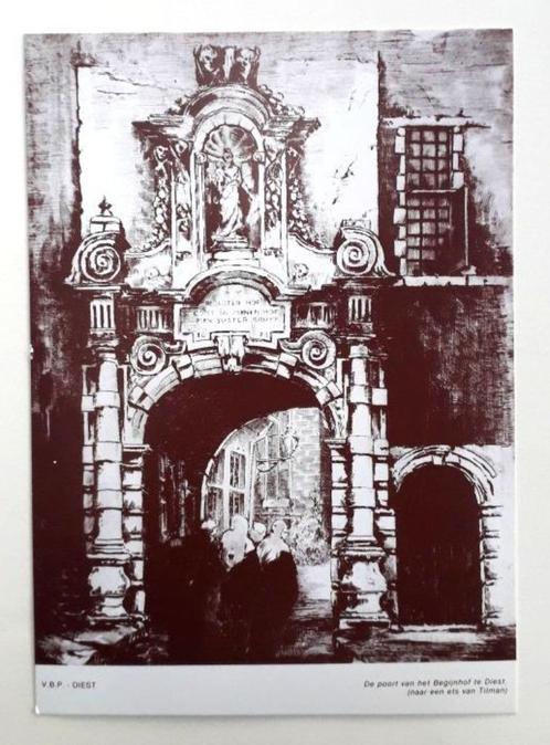 postkaart Diest - "De Poort van het Begijnhof te Diest", Verzamelen, Postkaarten | België, Ongelopen, Vlaams-Brabant, Verzenden