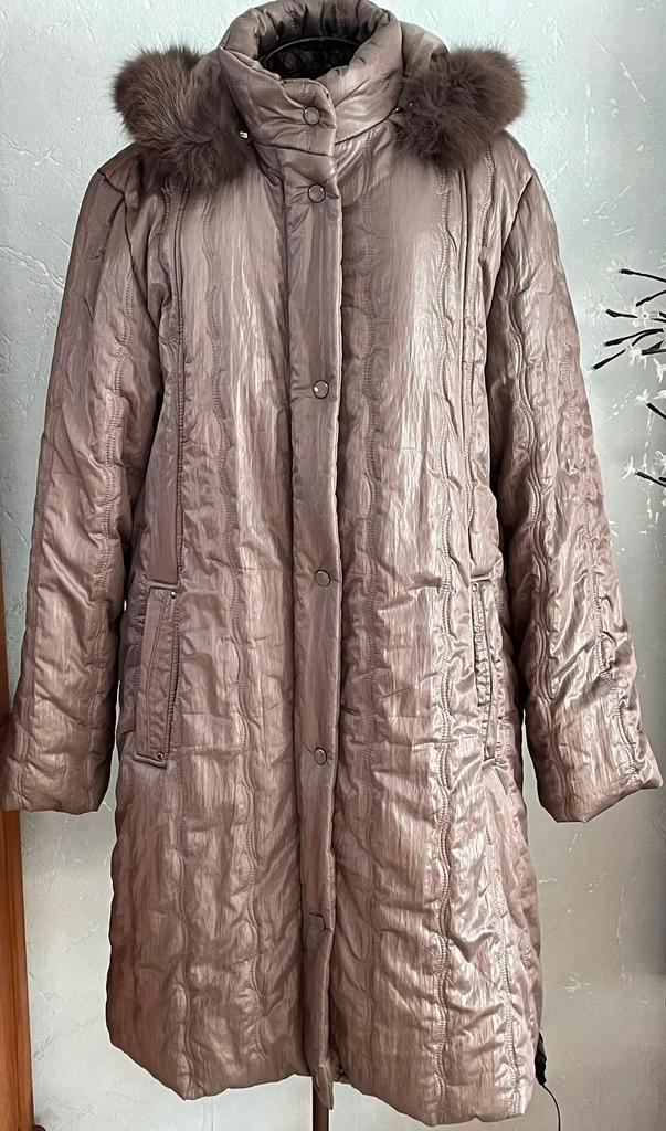 Elisa Rosa XL comfortabele lange jas Nieuw, Kleding | Dames, Grote Maten, Nieuw, Jas of Mantel, Bruin, Ophalen of Verzenden