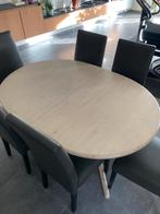 Massieve Noorse den eettafel, Huis en Inrichting, Tafels | Eettafels, Ophalen, 100 tot 150 cm, Design-meubel, Zo goed als nieuw