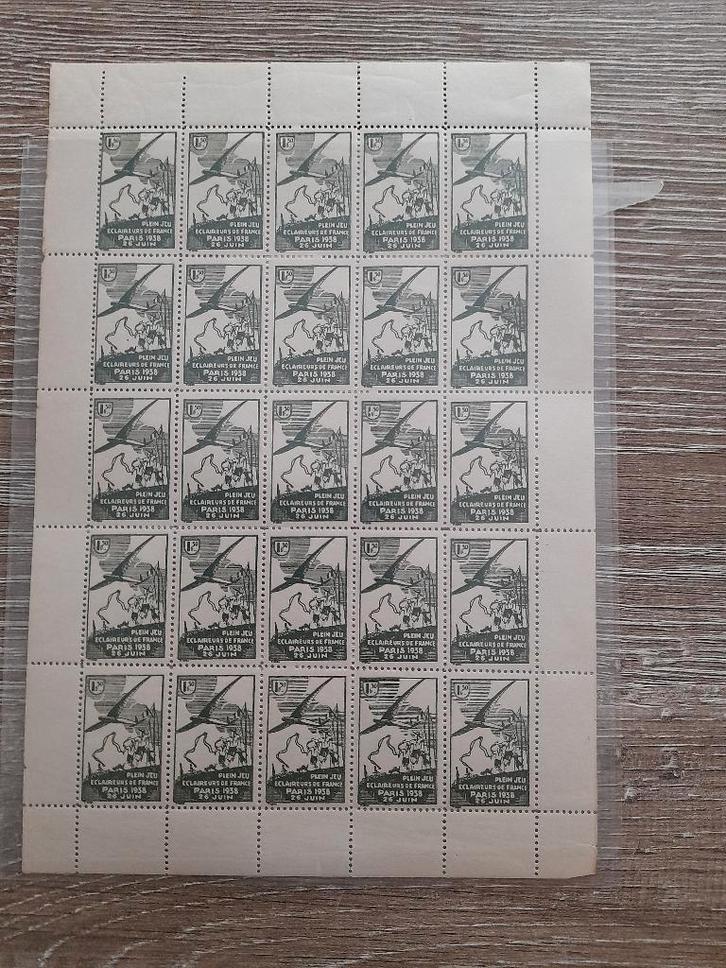 scouting zegels israel jaren 60 - frankrijk 1938 en 1963, Collections, Scoutisme, Comme neuf, Autres types, Enlèvement ou Envoi