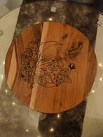 Plateau bois pyrogravés, Maison & Meubles, Enlèvement, Comme neuf