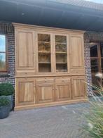 Eiken buffetkast/vitrinekast GRATIS LEVERING, Ophalen of Verzenden, Zo goed als nieuw